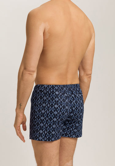 Cotton Sporty Cotton Boxers | Blue Diamonds 73506-3023